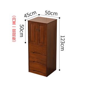 Yu Senyi Комод 50х123 см для спальни из дерева, 5 ящиков, с вешалкой и дверцами, собранный