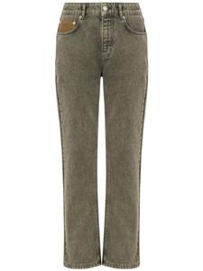 MOSCHINO JEANS укороченные расклешенные джинсы, серый