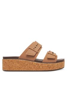 Мюли Brooklyn Cork Buckle 211252 Crocs, бежевый