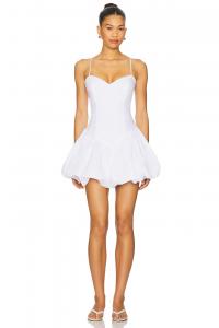 Мини-платье из поплина Lissett Bardot, orchid white