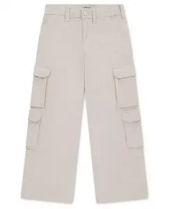Детские вельветовые брюки карго с широкими штанинами Abercrombie Kids, загар/бежевый