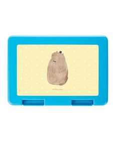 Mr. & Mrs. Panda Коробка для хранения сурка без надписей, пастельно-желтого цвета