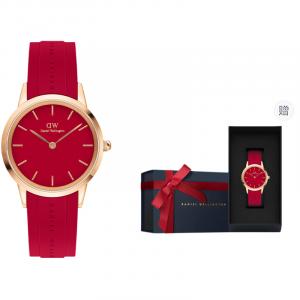 DW/DanielWellington Часы Daniel Wellington ICONIC Collection Wrist Watch Quartz Movement 32mm Red Watch Dial Women's Watch
