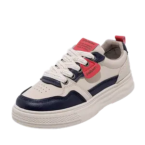 KLAOSD Женские противоскользящие износостойкие низкие скейтерские кеды White Blue, цвет White Blue