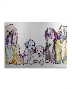 Пэт Сондерс-Уайт, парящая скульптура из шлифованного алюминия "The Gang" - 22" x 25" Trademark Global, multi