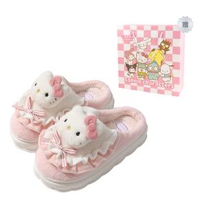 Тапочки из хлопка Hello Kitty Sanrio, Pink Hello Kitty Cotton Towel