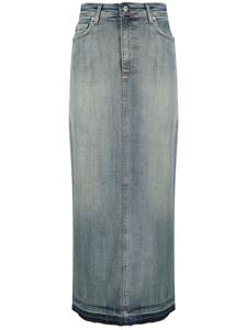 GANNI джинсовая юбка макси, синий