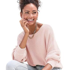 Женский свитер с пуговицами на спине Lascana, Old Rose