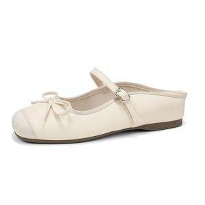 Zubumei Женские противоскользящие тапочки с закрытым носком абрикос, цвет Apricot