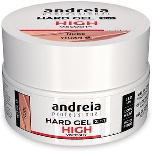 Профессиональный двухфазный гель для твердых ногтей Андрея, 2 в 1, светодиодный и УФ-гель для наращивания ногтей, высокая вязкость для крепких ногтей, типсы и наращивание, цвет телесный, 22 г Andreia