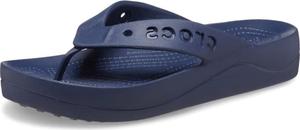 Женские вьетнамки на платформе Crocs Baya, темно-синий