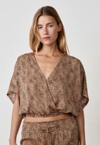 Пижамный топ Etam FELICA, Animal Print/Mottled Brown