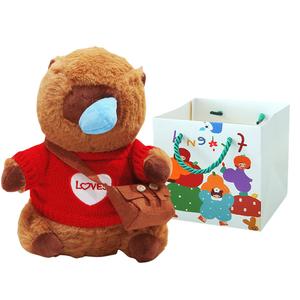 Плюшевая кукла Snotty Dressing Capybara высотой 25 см Whoops