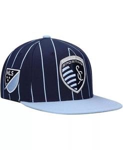 Мужская темно-синяя кепка Sporting Kansas City Team Snapback с булавкой Mitchell & Ness