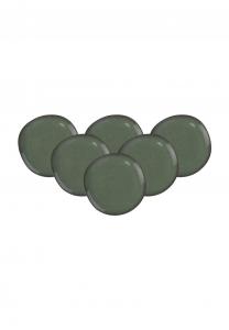 Зелёные обеденные тарелки lave ø 28 см 6 шт Lave Like от Villeroy & Boch