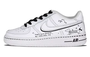 Кроссовки Nike Air Force 1 Skateboard Shoes Unisex Low-Top Black/White
