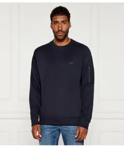 Толстовка we_mixed Loose fit Boss Orange, синий