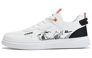 Кроссовки WARRIOR Skateboarding Shoes Men Low-top Black, белый/черный