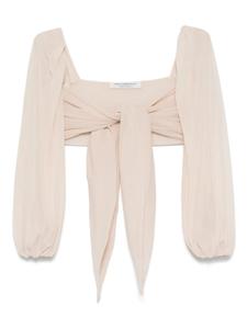 Топ с драпировкой Philosophy Di Lorenzo Serafini, нейтральный