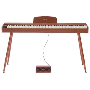 Цифровое пианино VEVOR с 88 полностью взвешенными клавишами, двойная клавиатура, четырехногая подставка