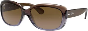 Женские солнцезащитные очки Ray-Ban RB4101 Jackie Ohh Butterfly, Brown Gradient Lilac/Light Brown Gradient Brown