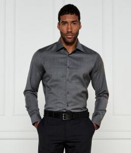 Рубашка мужская Boss шерстяная, серый