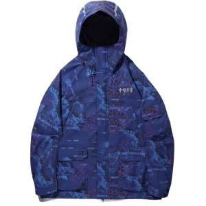Тренчкот Men's Crown Blue All Over Print LiNing, синий