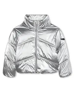 Детское пальто серого цвета с длинными рукавами Zadig & Voltaire