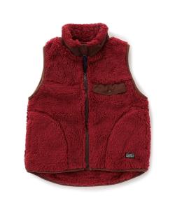 Меховой флисовый жилет