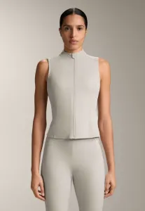 Топ без рукавов на молнии Oysho, Mottled Beige