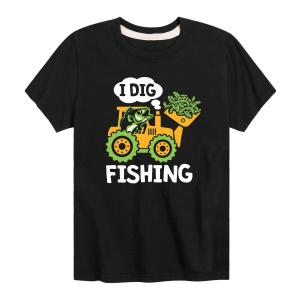 Строительная футболка I Dig Fishing для мальчиков 8–20 лет Licensed Character
