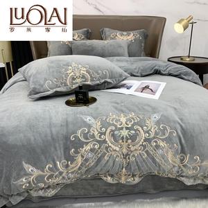 LUOLAI HOME Комплект постельного белья 1,5 м, 4 предмета: пододеяльник 200x230 см