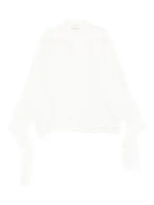Шелковая блуза Lanvin, белый