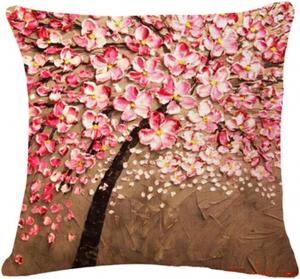 DUYHBAWRS Декоративная наволочка из хлопка и льна с винтажным цветочным принтом