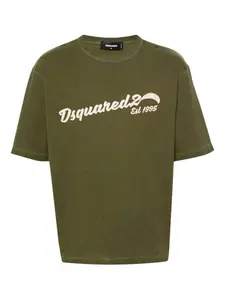 Футболка с вышитым логотипом DSQUARED2, зеленый