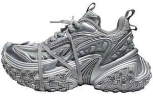 CAIHEE Антискользящие и износостойкие массивные кроссовки на платформе унисекс черные Warrior - серебристо-серые, цвет Silver Gray