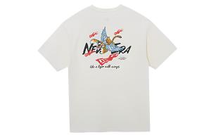 New Era Футболка унисекс цвета слоновой кости White