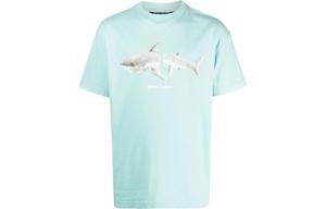 Классическая футболка White Shark Palm Angels, светло-голубой