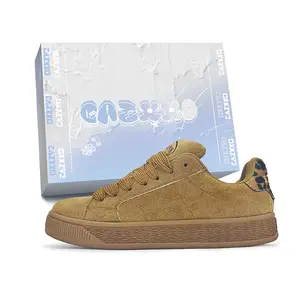 Низкие женские скейтерские кеды CAZXXO, леопард