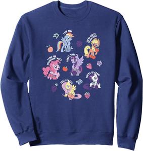 Толстовка с изображением милой пони из учебника My Little Pony: Friendship Is Magic, синяя