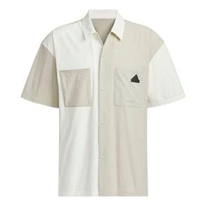 Рубашка повседневные Рубашка азиатские размеры Adidas, бежевый