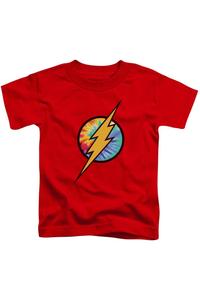 Футболка с коротким рукавом для малышей DC Comics Flash с тай-дай и логотипом Flash Gildan, красный