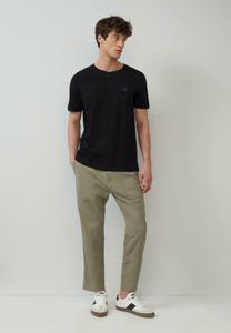 Базовая футболка HENLEY s.Oliver, черный