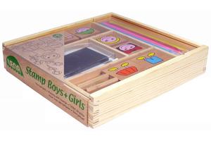 Мальчики и девочки, Деревянные штампы, 9 шт. Boys & girls