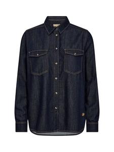 Джинсовая рубашка темно-синего цвета Mos Mosh