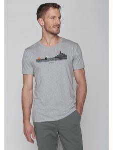 Футболка Nature Evening Glow в цвете Heather Grey GreenBomb