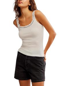 Топ Free People Only You Tank, цвет Ivory(1103)