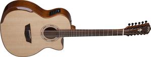 Акустическая гитара Washburn WCG15SCE12 Comfort Series Deluxe 2-String Acoustic-Electric Guitar