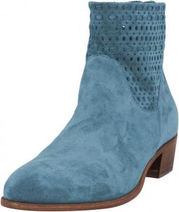 Женские ботильоны с низким каблуком, круглым носком и вырезами, на молнии сзади, удобные, стильные, для ежедневной прогулки, размеры 4-16 US Wansseny, Sky Blue