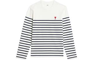 Футболка унисекс синяя в белую полоску AMIPARIS